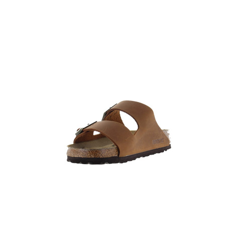Birkenstock slippers cognac