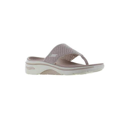 Skechers teenslipper taupe