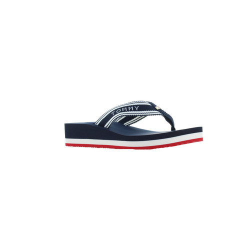 Tommy Hilfiger teenslipper blauw