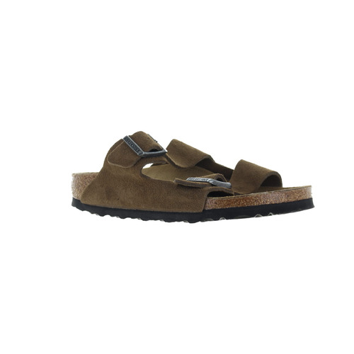 Birkenstock slipper bruin