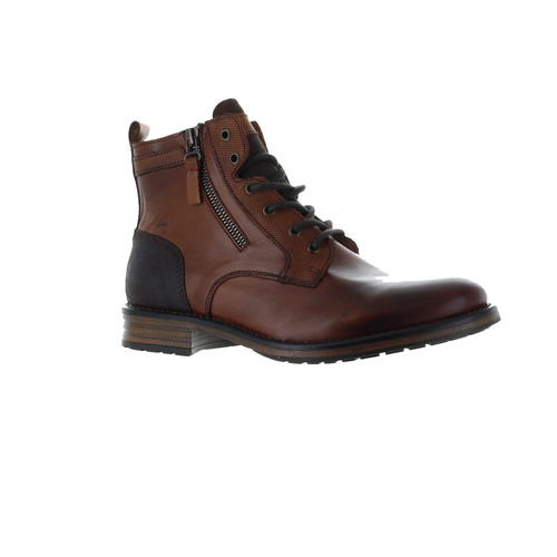 Hold geklede bottine cognac